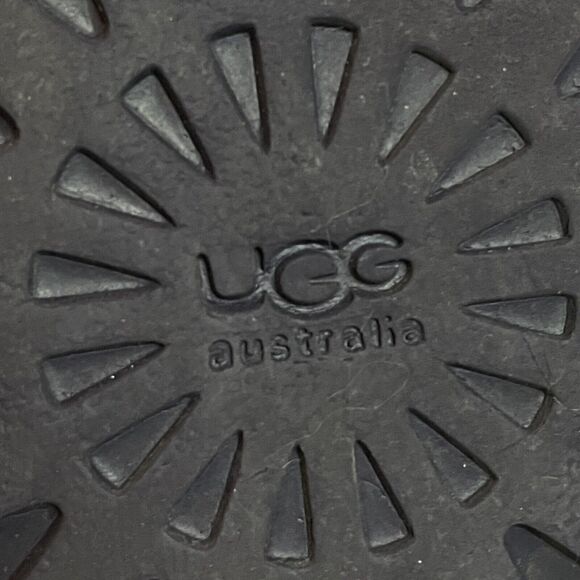 Ugg Bailey Bow Purple Gray Metallic Lizard Suede Sheepskin Ankle Boot 4 US/34EU - Picture 14 of 14